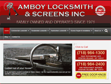 Tablet Screenshot of amboylocksmith.com